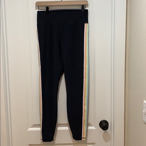 Spiritual Gangster Rainbow stripe perfect leggings - Picture 2 of 7